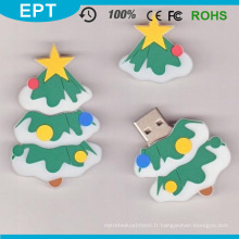 Enveloppe Flash USB 500 Mo de l&#39;arbre de Noël PVC (ET002)